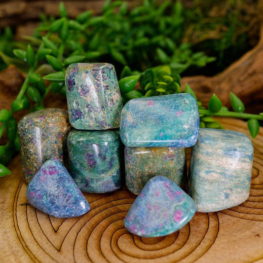Ruby Fuchsite Tumble - Green Muscovite-Nature's Treasures