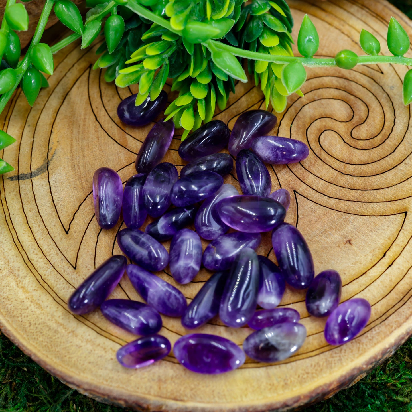 Polished Jelly Bean Tumble Stones || Gridding, Crafting