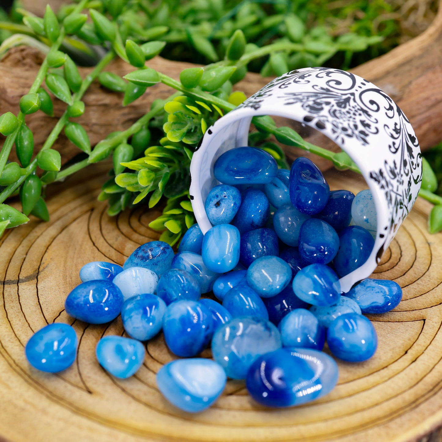 Polished Jelly Bean Tumble Stones || Gridding, Crafting