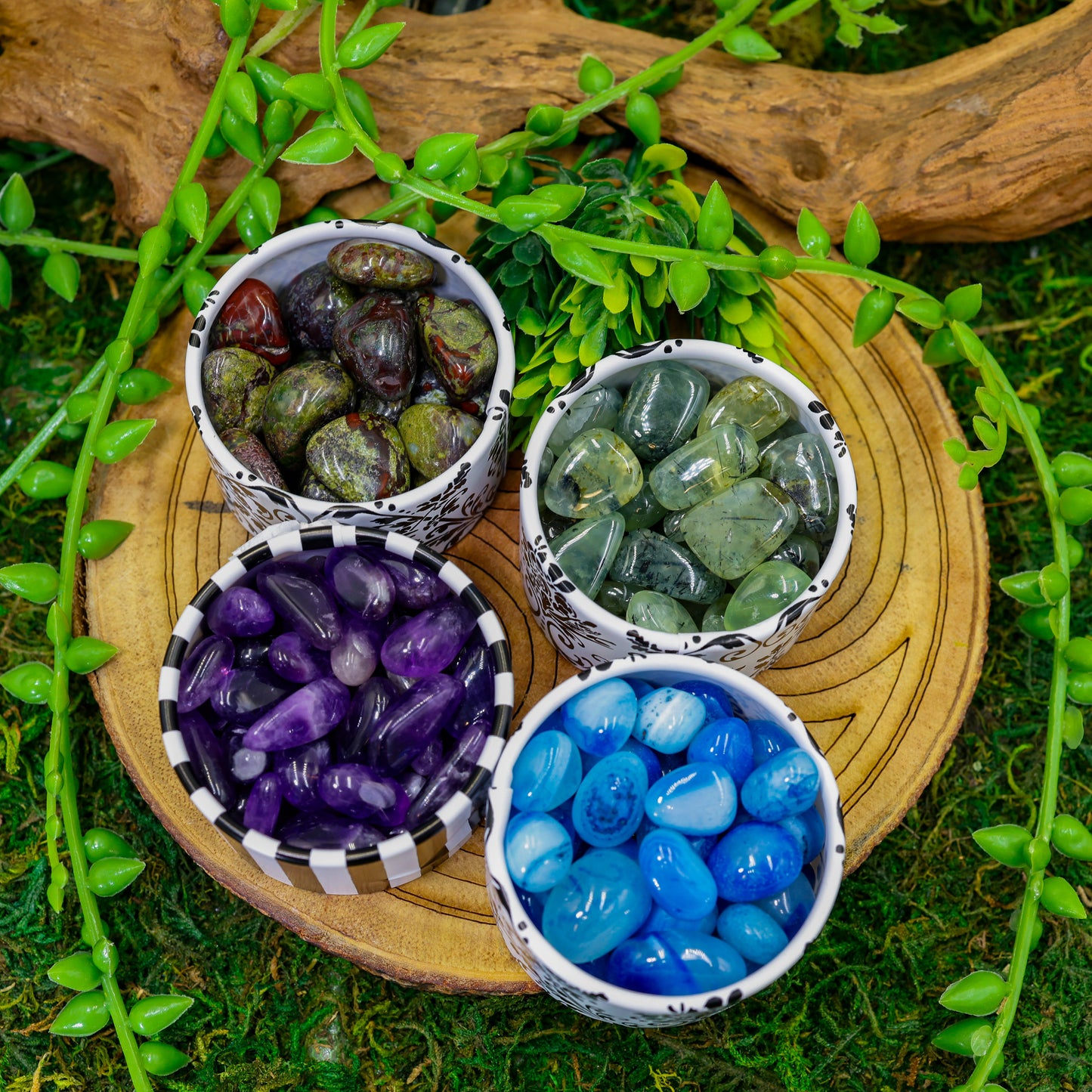Polished Jelly Bean Tumble Stones || Gridding, Crafting