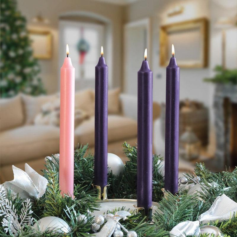 Tapered Advent Candles 4 pack || Celebration of Christ's Birth-Nature's Treasures