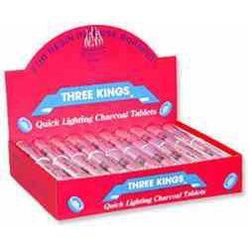 Three Kings Quick Lighting Charcoal Packs || For Incense Burning-Nature's Treasures