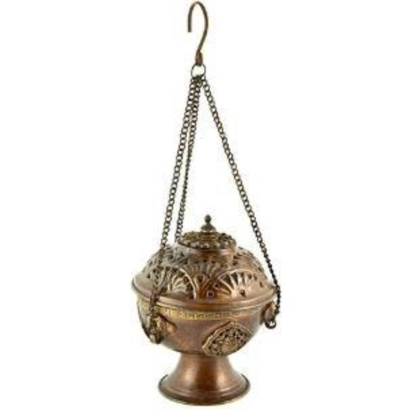 Tibetan Copper Hanging Antique Censer Burner-Nature's Treasures