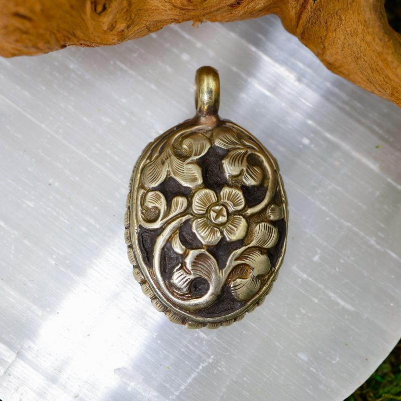 Tibetan Shaligram Ammonite Fossil Pendants || Trunk Show-Nature's Treasures