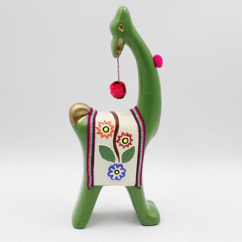 Tradition Hand Made Ceramic Llama Statue's-Nature's Treasures