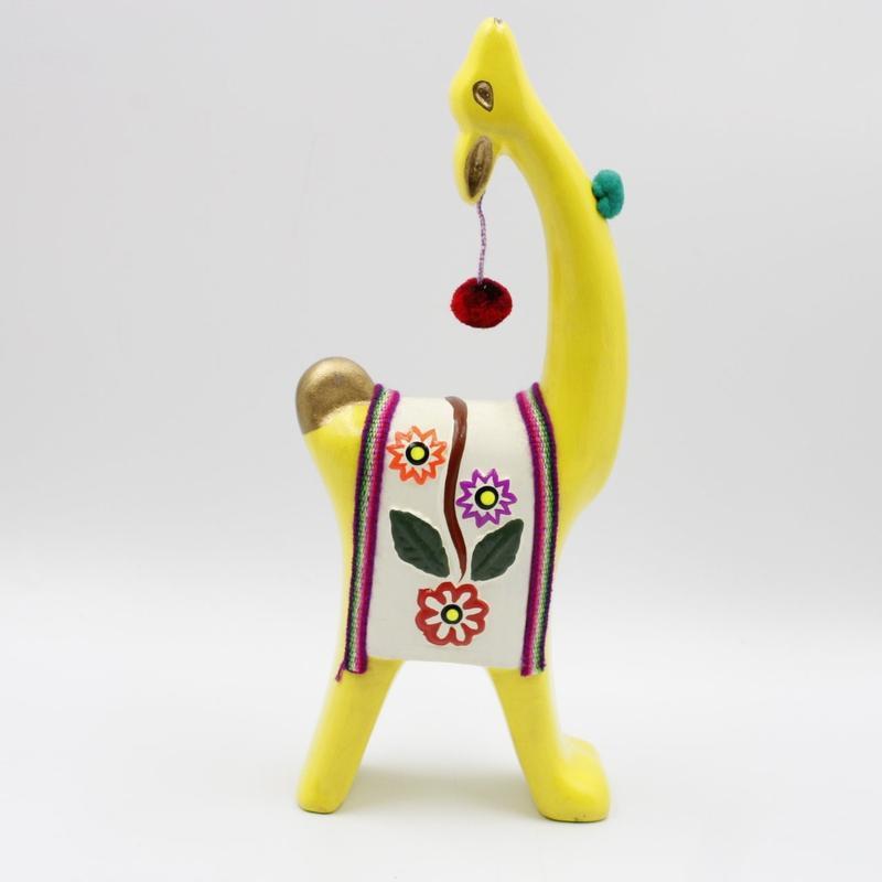 Tradition Hand Made Ceramic Llama Statue's || Peru-Nature's Treasures