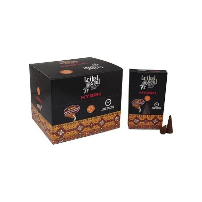 Tribal Soul Jumbo Backflow Incense Cones "Myrrh"-Nature's Treasures