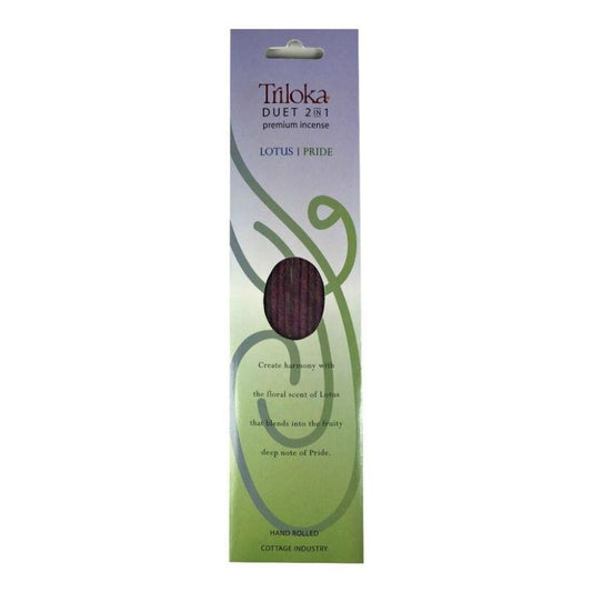 SHOW PRODUCT: Triloka Duet Premium Incense Sticks - Lotus Pride-Nature's Treasures