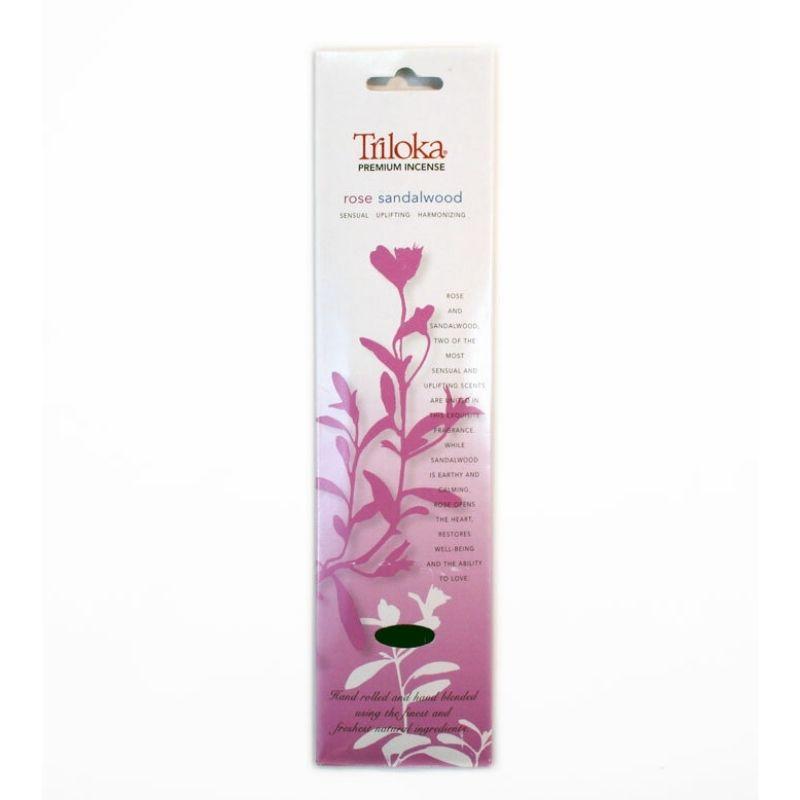 Rose Sandalwood - Triloka Premium Incense Sticks-Nature's Treasures