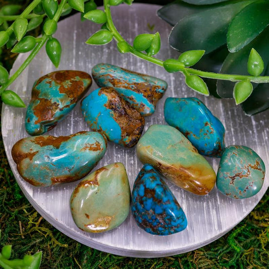 Turquoise Crystal Tumble || Mexico-Nature's Treasures
