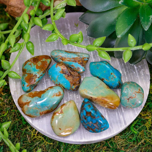 Turquoise Crystal Tumble || Mexico-Nature's Treasures