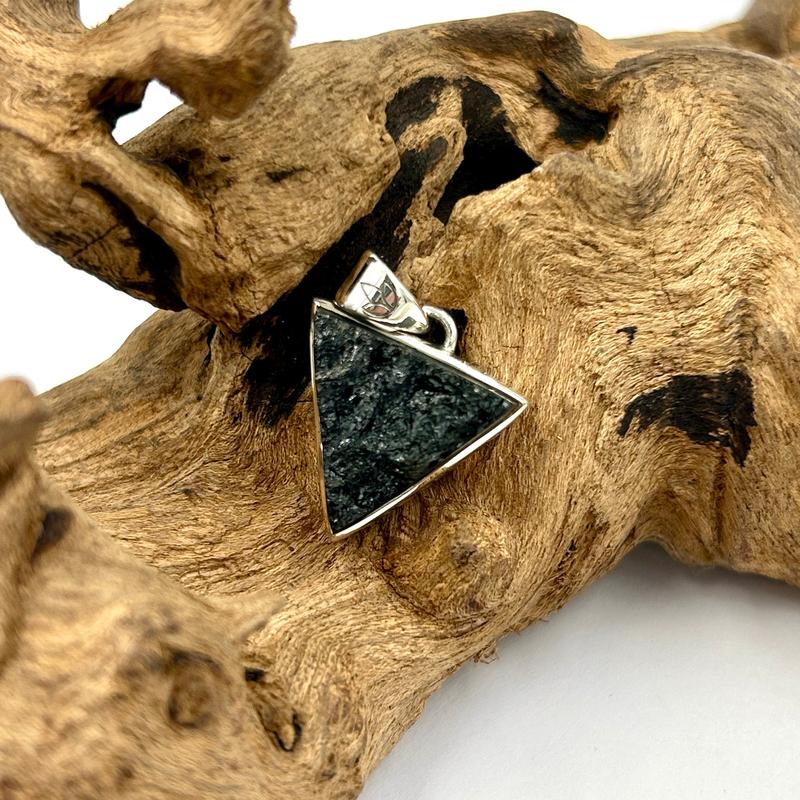 Unisex Black Tourmaline Rough Pendants || .925 Sterling Silver-Nature's Treasures