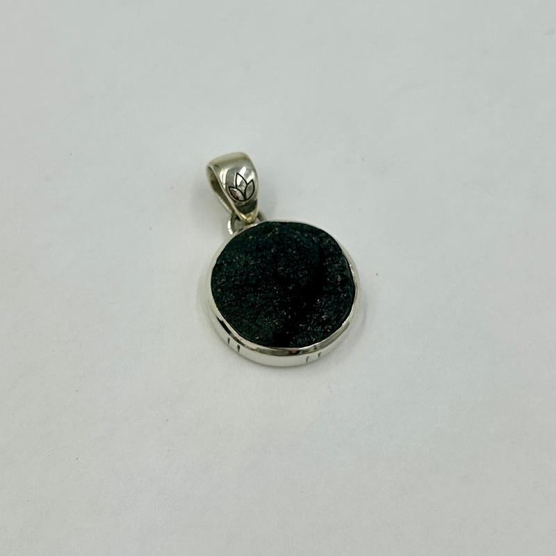 Unisex Black Tourmaline Rough Pendants || .925 Sterling Silver-Nature's Treasures