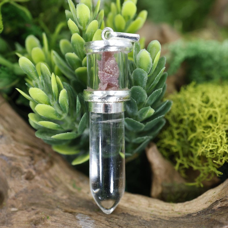 Unisex Gemstone Bullet Pendants || White Metal-Nature's Treasures