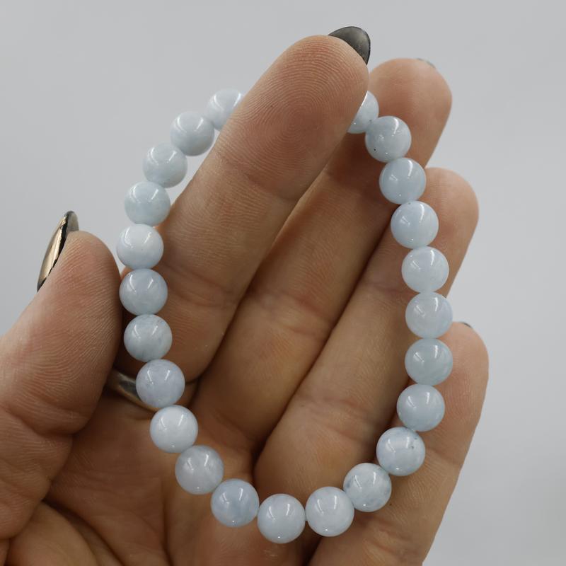 Unisex Gemstone Power Bracelets || Aquamarine-Nature's Treasures