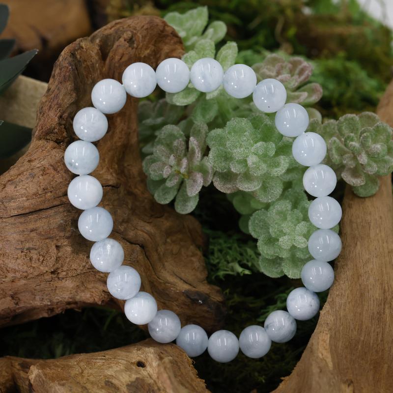 Unisex Gemstone Power Bracelets || Aquamarine-Nature's Treasures