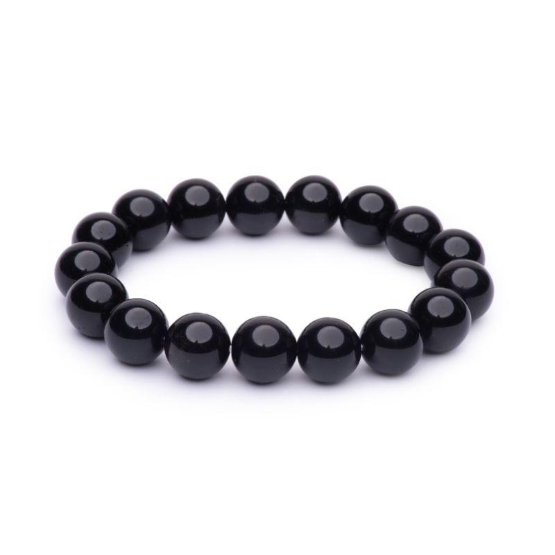 Unisex Gemstone Power Bracelets || Black Obsidian Glass-Nature's Treasures