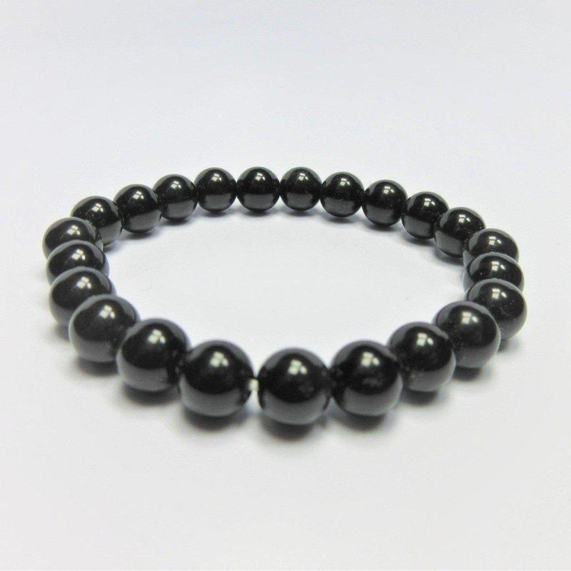 Unisex Gemstone Power Bracelets || Black Obsidian Glass-Nature's Treasures