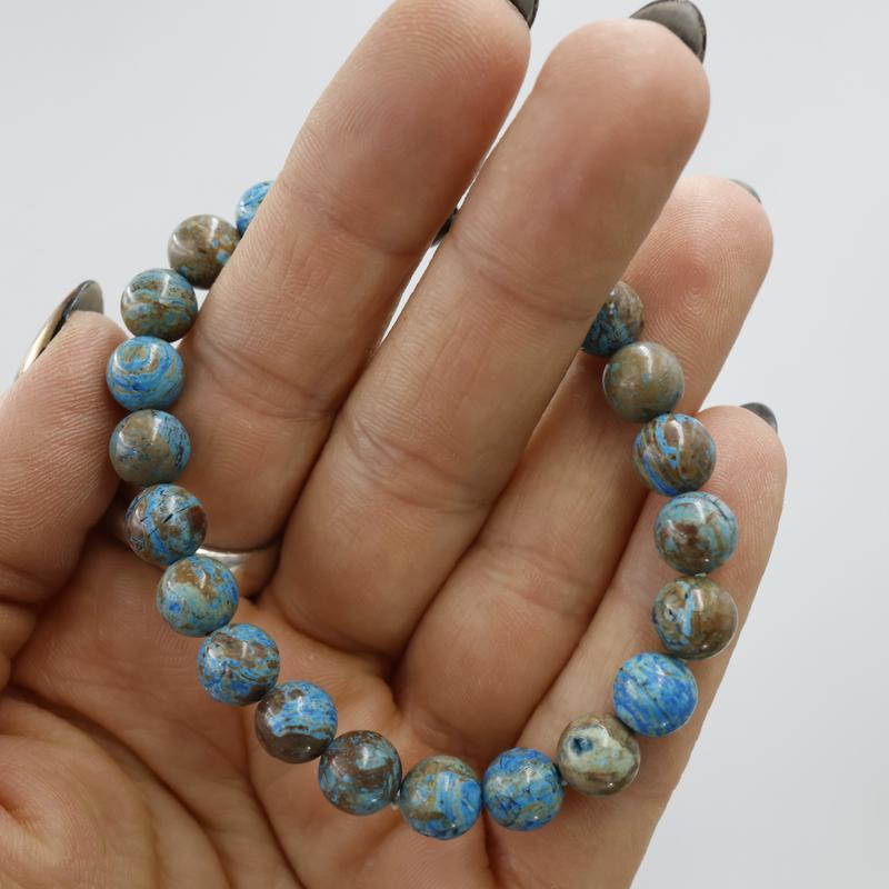 Unisex Gemstone Power Bracelets || Chrysocolla-Nature's Treasures