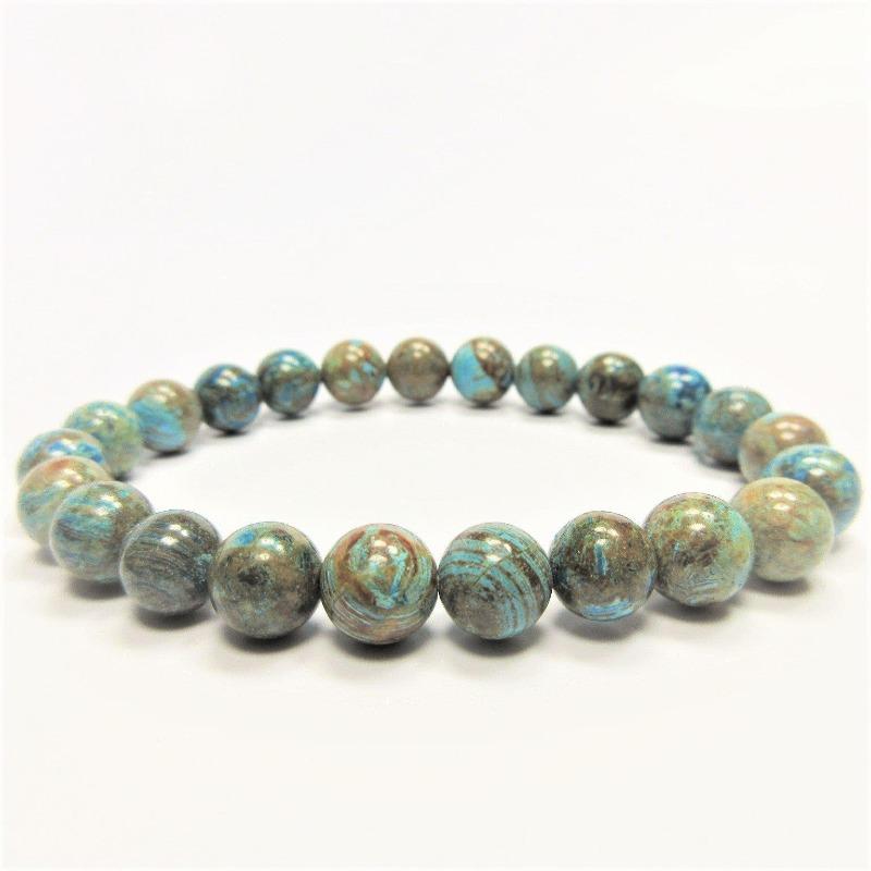 Unisex Gemstone Power Bracelets || Chrysocolla