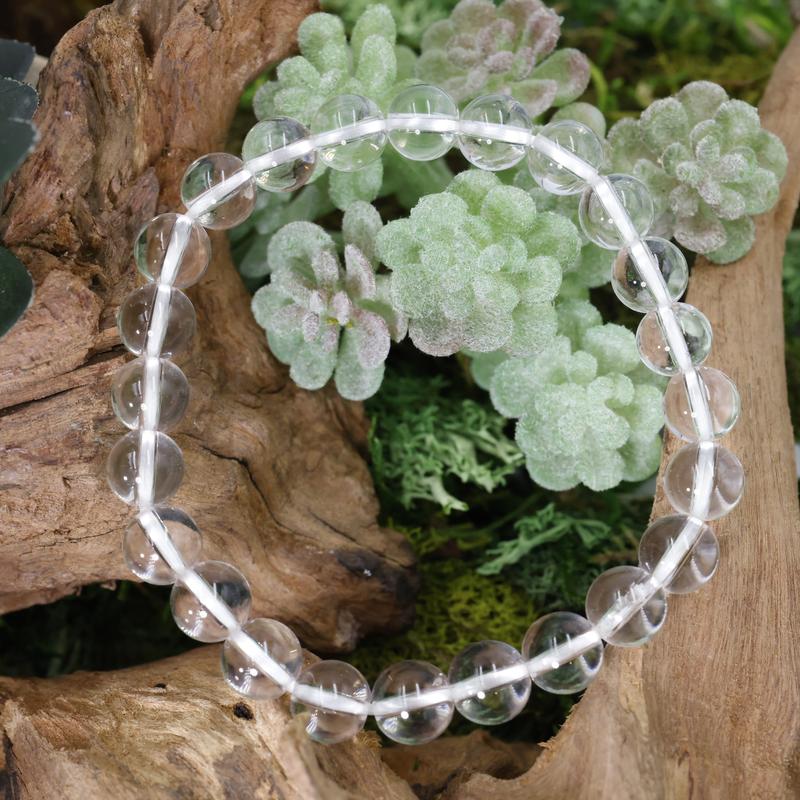 Unisex Gemstone Power Bracelets || Clear Quartz-Nature's Treasures