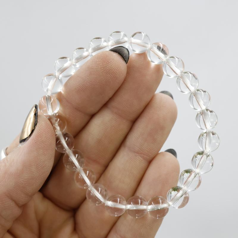 Unisex Gemstone Power Bracelets || Clear Quartz-Nature's Treasures