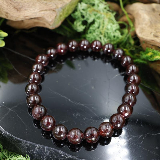 Unisex Gemstone Power Bracelets || Garnet-Nature's Treasures