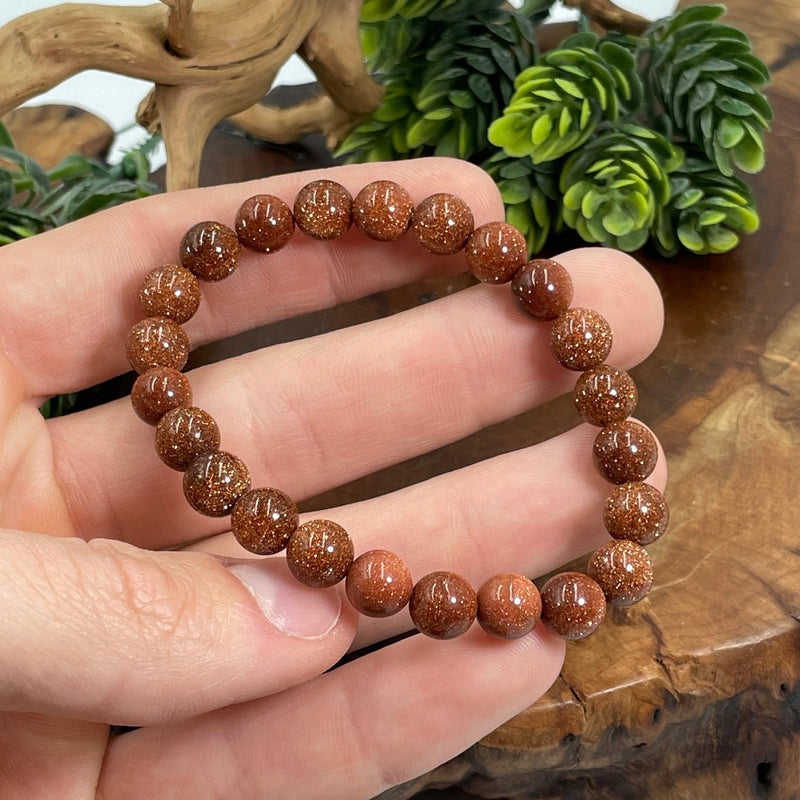 Unisex Gemstone Power Bracelets || Goldstone-Nature's Treasures