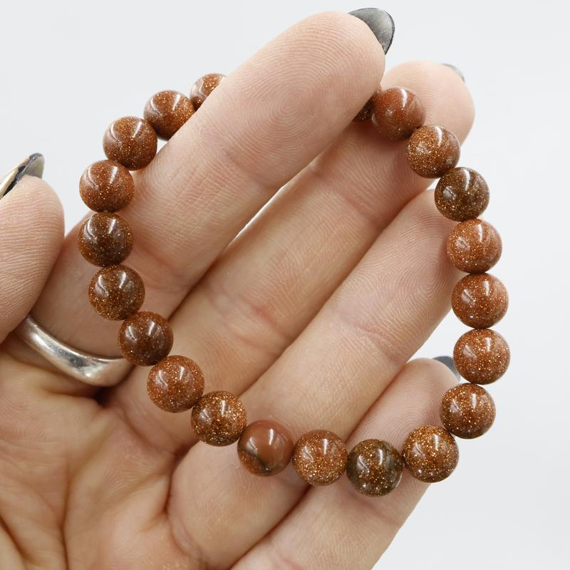 Unisex Gemstone Power Bracelets || Goldstone-Nature's Treasures