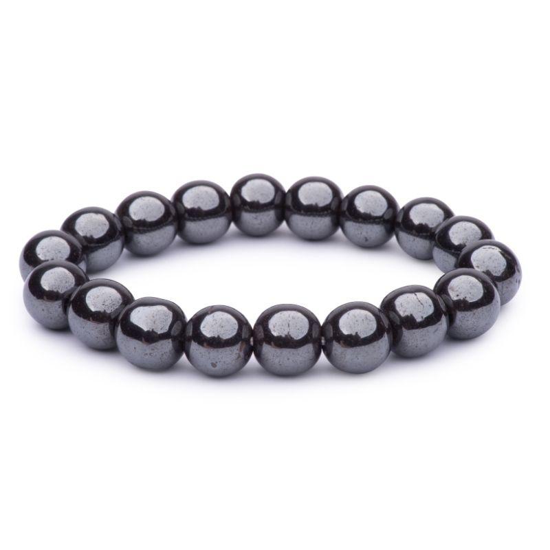 Unisex Gemstone Power Bracelets || Hematite-Nature's Treasures