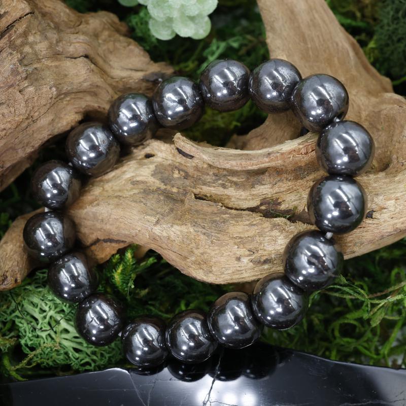 Unisex Gemstone Power Bracelets || Hematite-Nature's Treasures