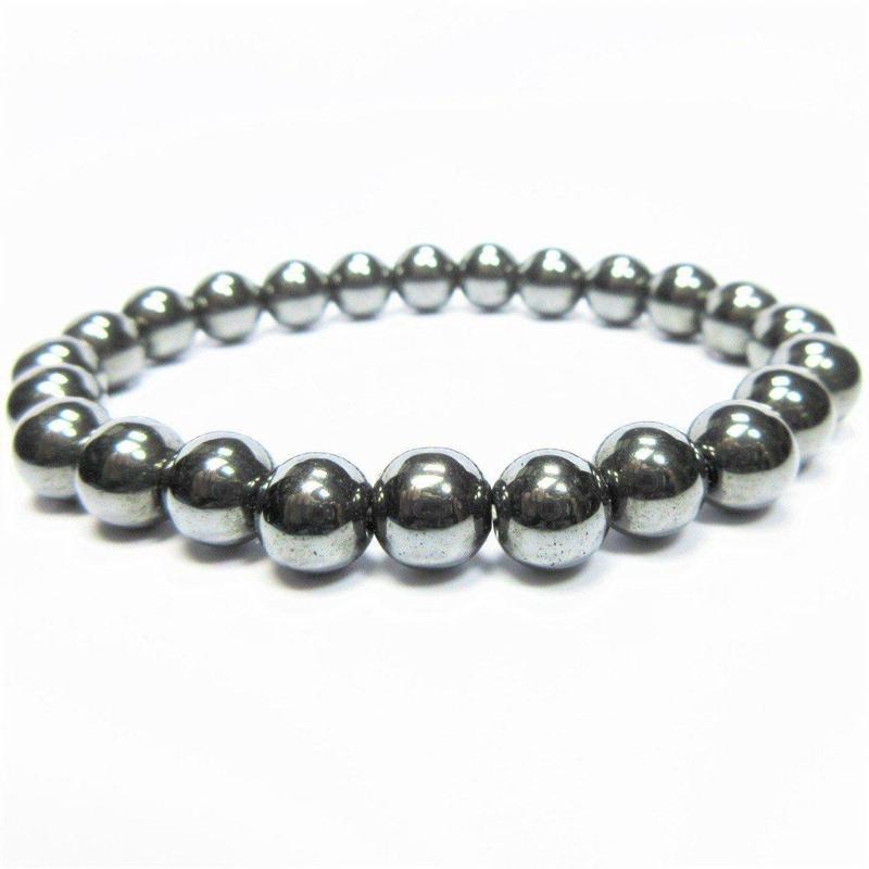 Unisex Gemstone Power Bracelets || Hematite-Nature's Treasures