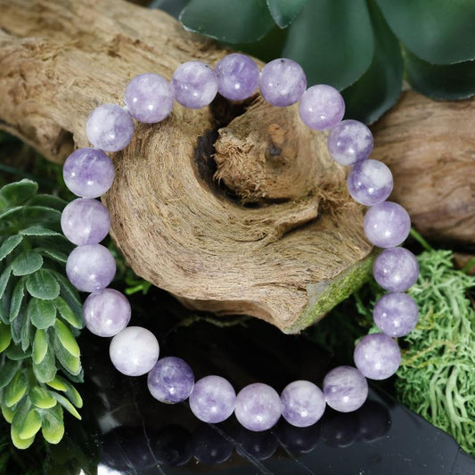 Unisex Gemstone Power Bracelets || Lepidolite-Nature's Treasures