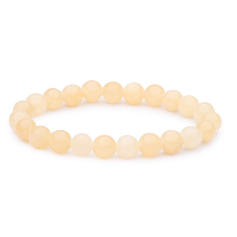 Unisex Gemstone Power Bracelets || Orange Calcite