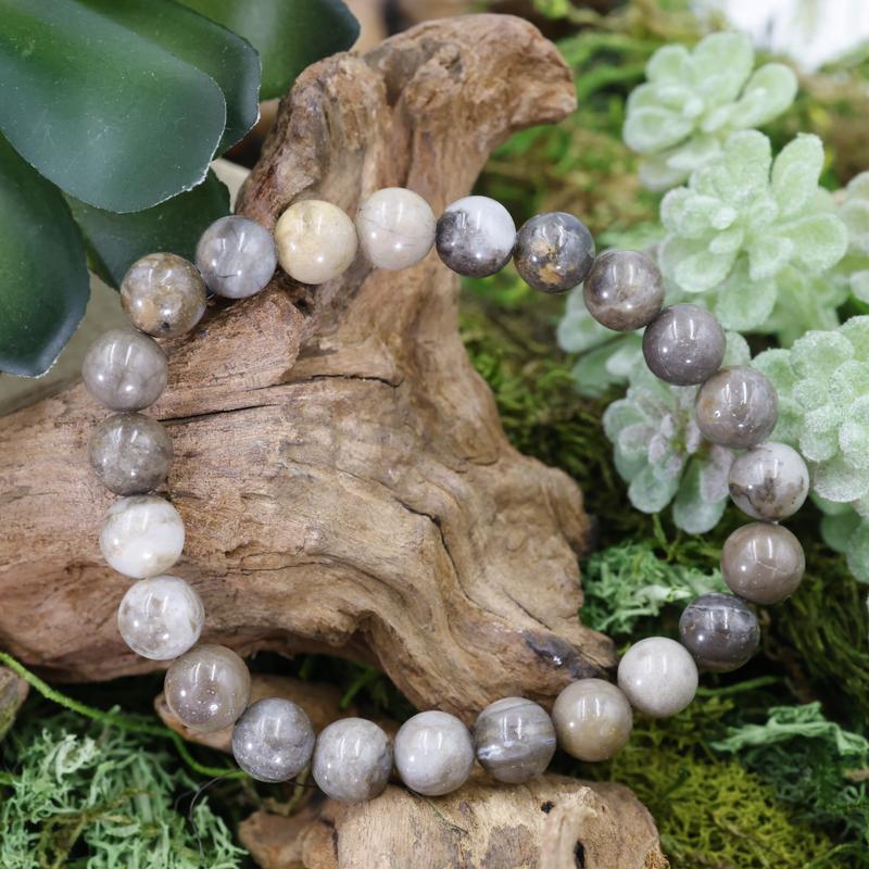 Unisex Gemstone Power Bracelets || Petrified Wood-Nature's Treasures