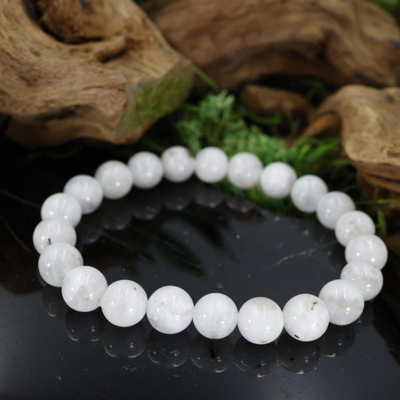 Unisex Gemstone Power Bracelets || Rainbow Moonstone-Nature's Treasures