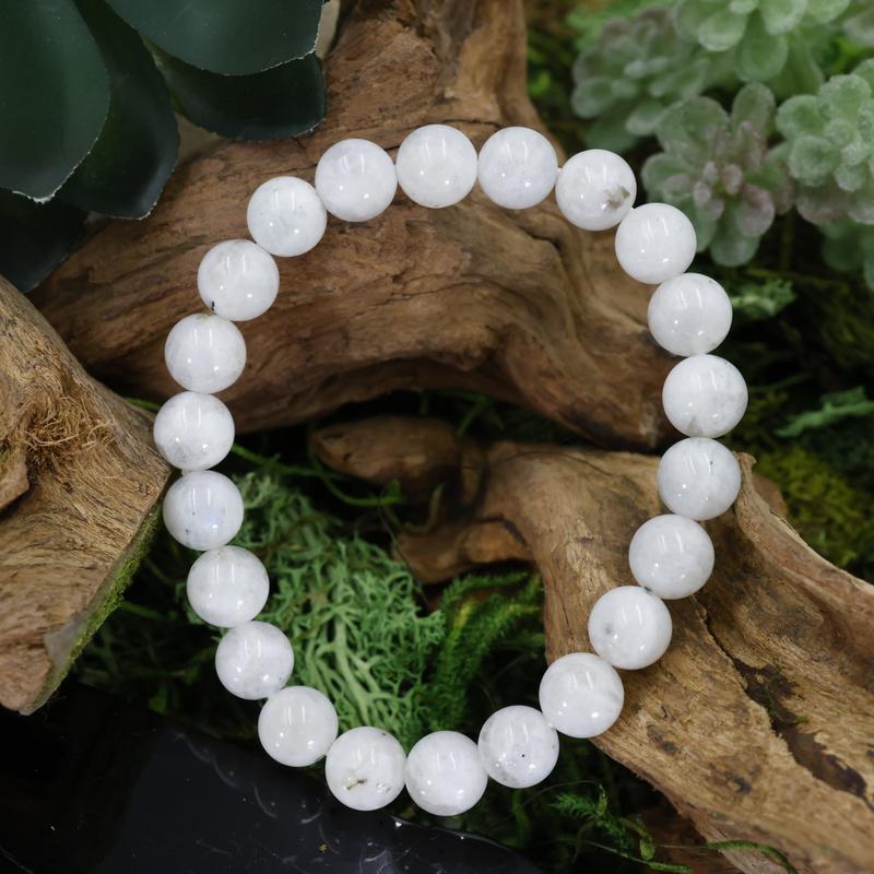 Unisex Gemstone Power Bracelets || Rainbow Moonstone-Nature's Treasures