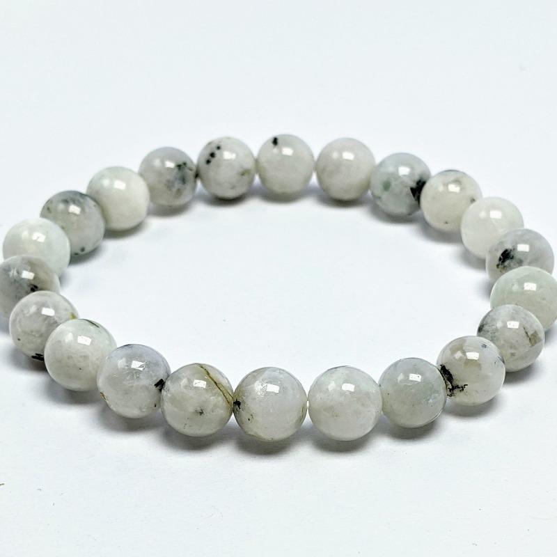 Unisex Gemstone Power Bracelets || Rainbow Moonstone