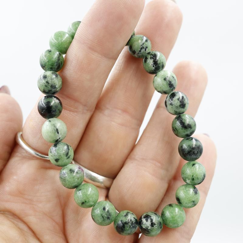 Unisex Gemstone Power Bracelets || Ruby in Fuchsite-Nature's Treasures