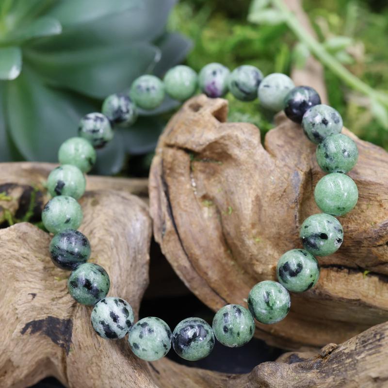 Unisex Gemstone Power Bracelets || Ruby in Fuchsite-Nature's Treasures