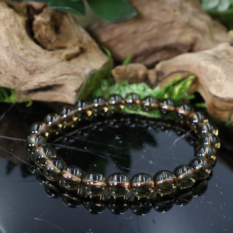 Unisex Gemstone Power Bracelets || Smoky Quartz-Nature's Treasures