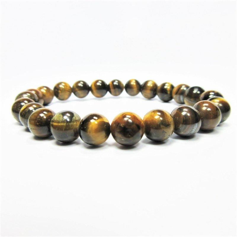 Unisex Gemstone Power Bracelets || Tiger's Eye-Nature's Treasures