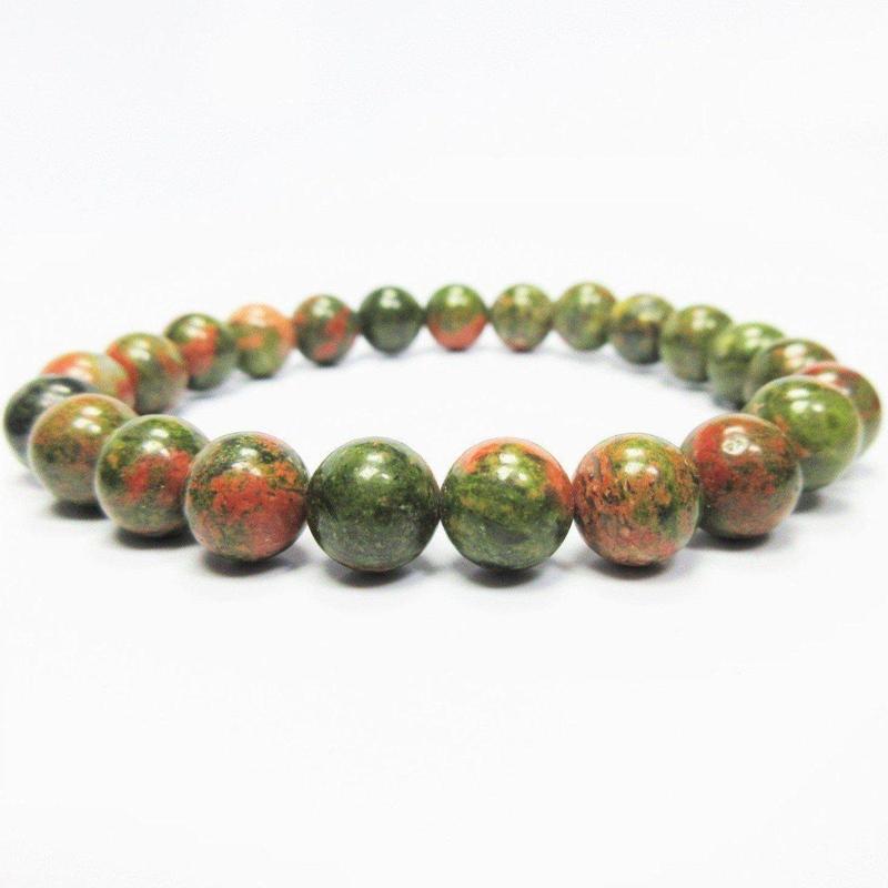 Unisex Gemstone Power Bracelets || Unakite Jasper-Nature's Treasures