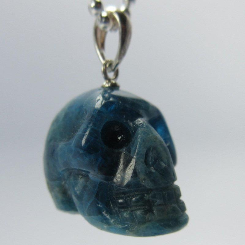 Unisex Gemstone Skull Pendants || .925 Sterling Silver-Nature's Treasures