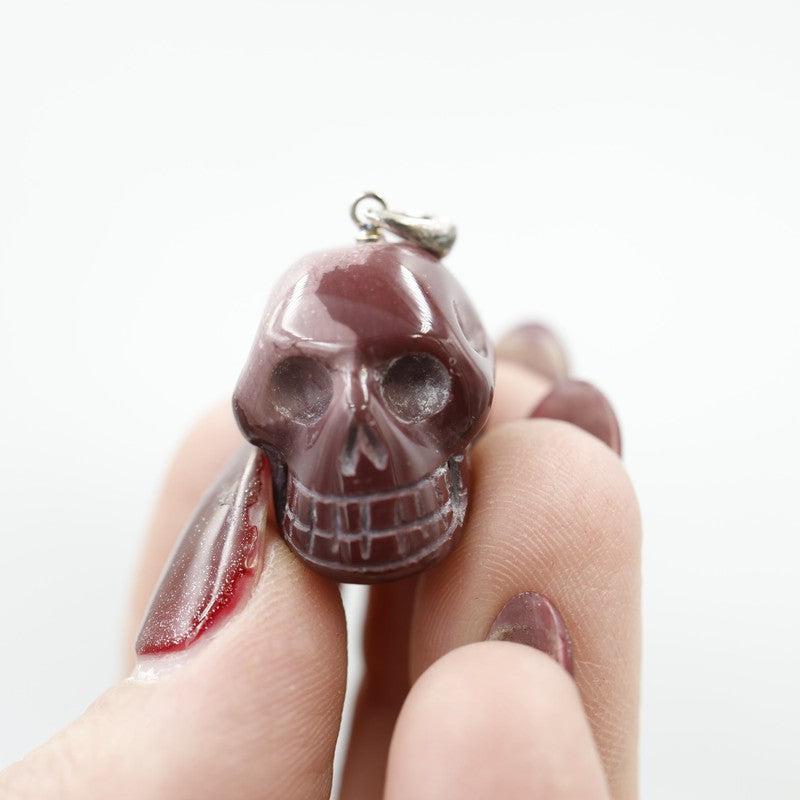 Unisex Gemstone Skull Pendants || .925 Sterling Silver-Nature's Treasures