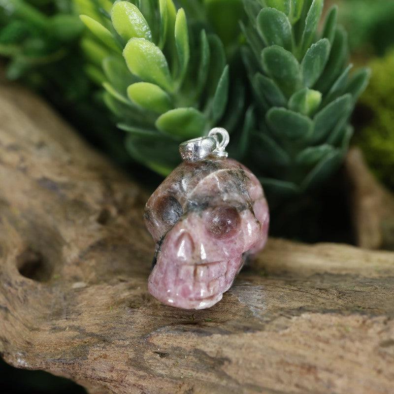 Unisex Gemstone Skull Pendants || .925 Sterling Silver-Nature's Treasures