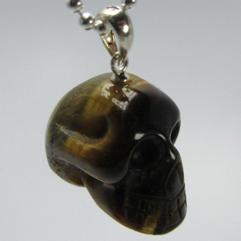 Unisex Gemstone Skull Pendants || .925 Sterling Silver-Nature's Treasures