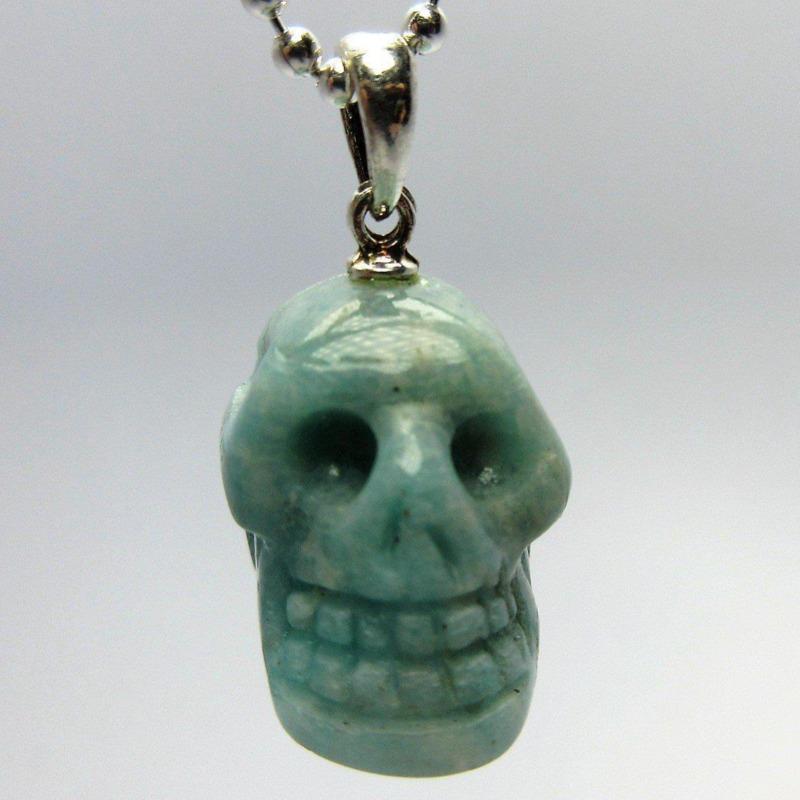 Unisex Gemstone Skull Pendants || .925 Sterling Silver-Nature's Treasures