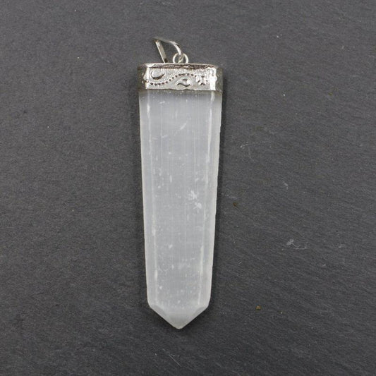 Unisex Obelisk Selenite Pendants-Nature's Treasures