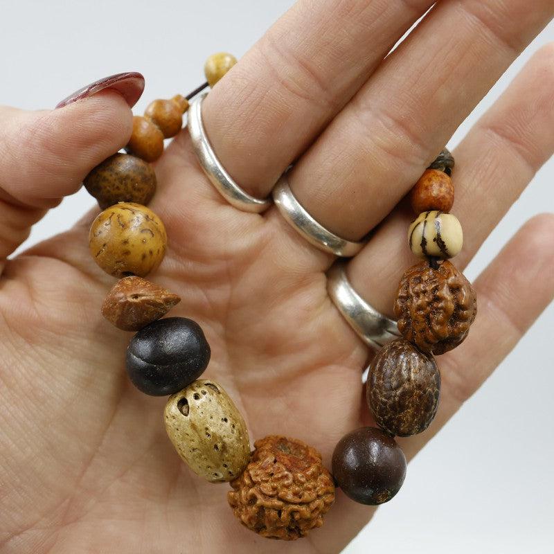 Unisex Rudraksha Monk Seed Mala Bracelet || Protection-Nature's Treasures